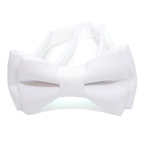 Детская галстук бабочка Gofin белая DGB-2603