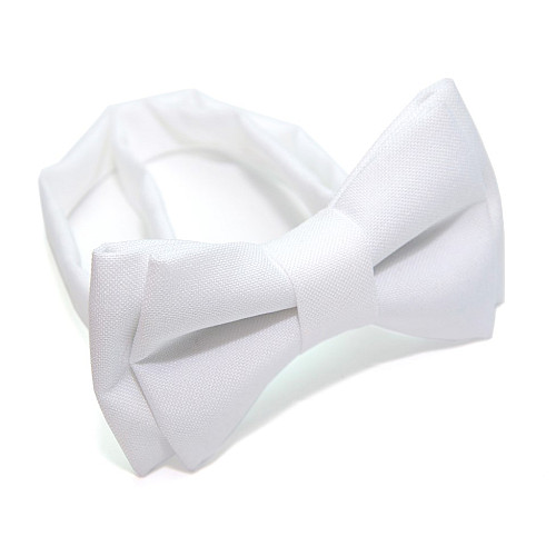 Детская галстук бабочка Gofin белая DGB-2603