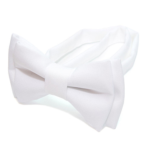 Детская галстук бабочка Gofin белая DGB-2603