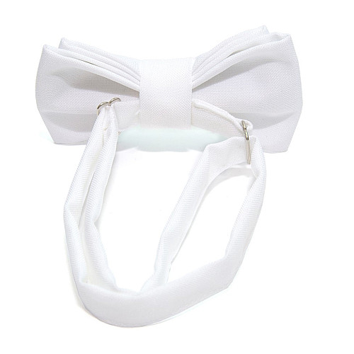 Детская галстук бабочка Gofin белая DGB-2603