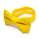 Детская галстук бабочка Gofin желтая матовая DGB-2605