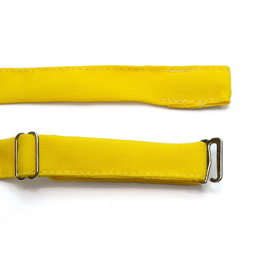 Детская галстук бабочка Gofin желтая матовая DGB-2605