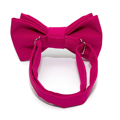 Детская галстук бабочка Gofin цвета фуксия DGB-2607