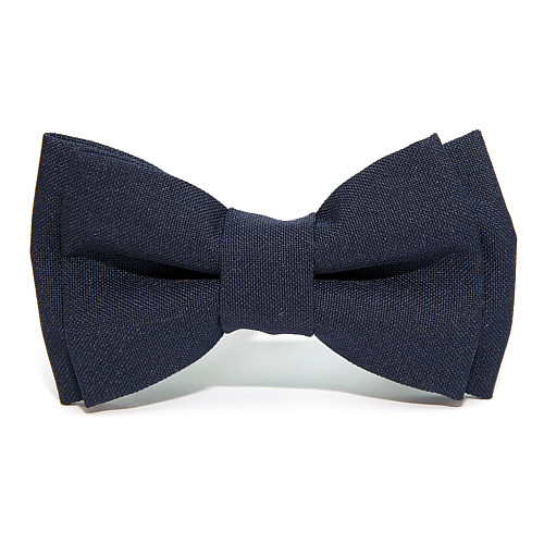 Детская галстук бабочка Gofin темно синяя матовая DGB-2608