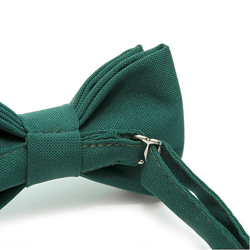 Детская галстук бабочка Gofin зеленая-изумрудная матовая DGB-2610
