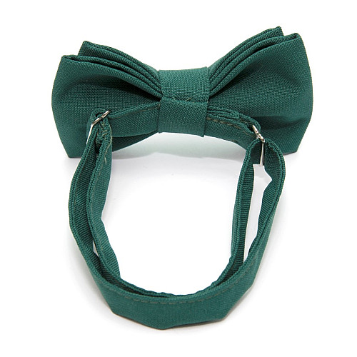 Детская галстук бабочка Gofin зеленая-изумрудная матовая DGB-2610