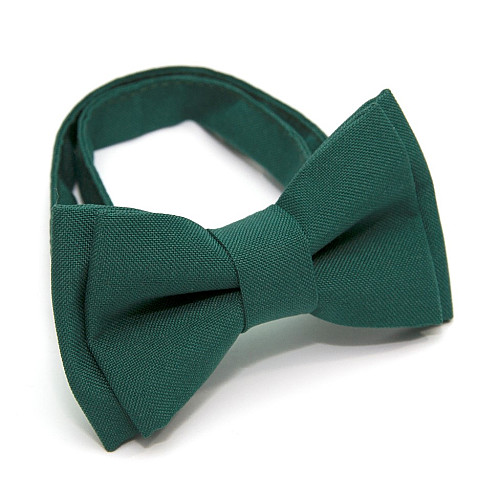 Детская галстук бабочка Gofin зеленая-изумрудная матовая DGB-2610