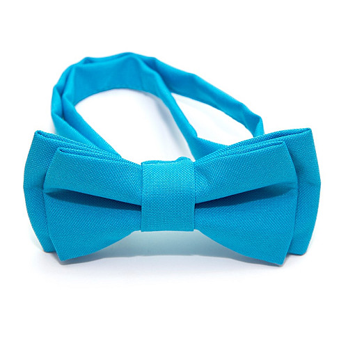 Детская галстук бабочка Gofin голубая DGB-2612