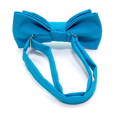 Детская галстук бабочка Gofin голубая DGB-2612