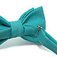 Детская галстук бабочка Gofin бирюзовая DGB-2614