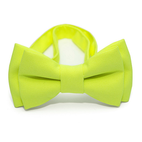 Детская галстук бабочка Gofin цвета лайм DGB-2615