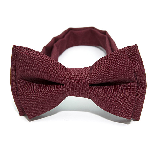 Детская галстук бабочка Gofin бордовая DGB-2617