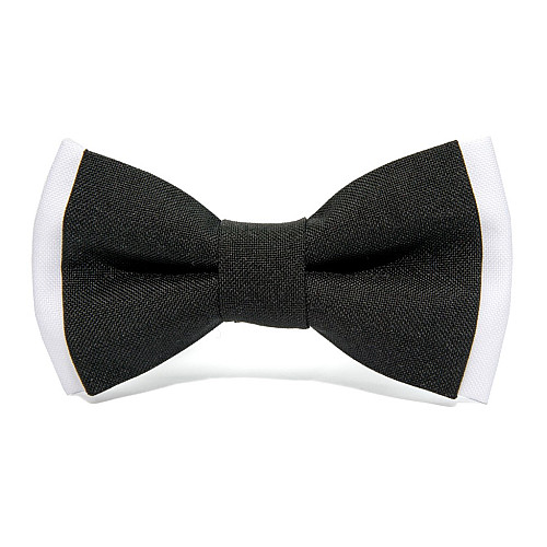 Детская галстук бабочка Gofin черно белая DGB-2619