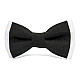 Детская галстук бабочка Gofin черно белая DGB-2619