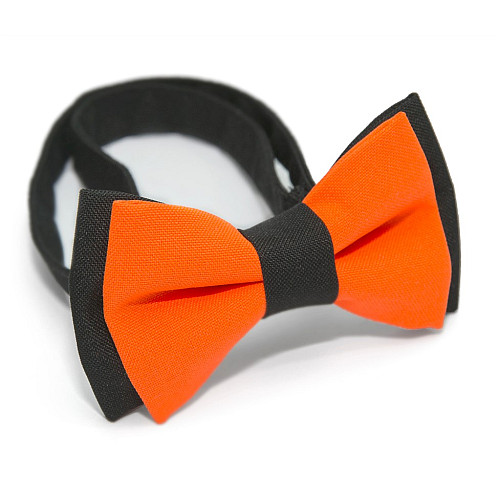Дитячий краватка метелик Gofin чорно помаранчевий DGB-2622