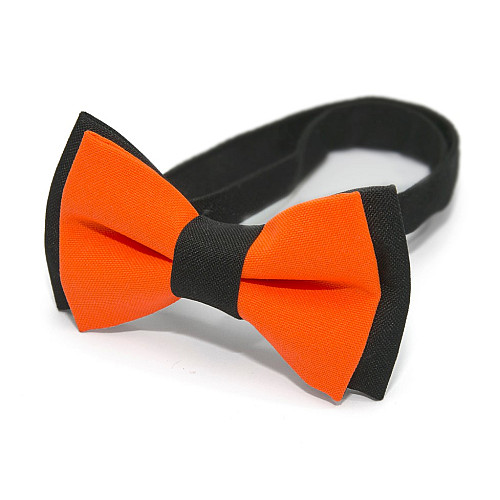 Дитячий краватка метелик Gofin чорно помаранчевий DGB-2622