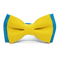 Дитячий краватка метелик Gofin жовто блакитний DGB-2623