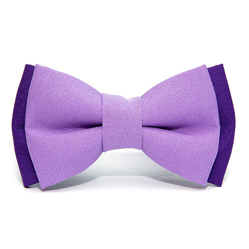 Детская галстук бабочка Gofin фиолетово сиреневая DGB-2624