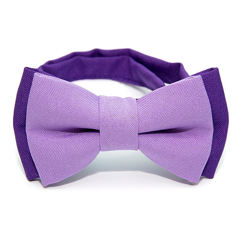 Детская галстук бабочка Gofin фиолетово сиреневая DGB-2624