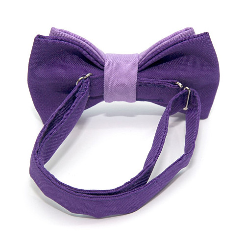 Детская галстук бабочка Gofin фиолетово сиреневая DGB-2624