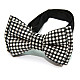 Детская галстук бабочка Gofin черно белая в клетку DGB-2625