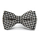 Детская галстук бабочка Gofin черно белая в клетку DGB-2625