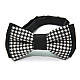 Детская черно белая галстук бабочка Gofin в клетку DGB-2629