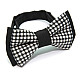 Детская черно белая галстук бабочка Gofin в клетку DGB-2629