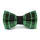 Детская галстук бабочка Gofin зеленая в черную клетку DGB-2633