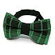 Детская галстук бабочка Gofin зеленая в черную клетку DGB-2633