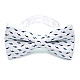 Детская Галстук-бабочка Gofin белая c рыбками DGB-2634