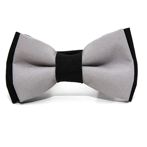 Дитячий Краватка метелик Gofin двошаровий сірий DGB-2639