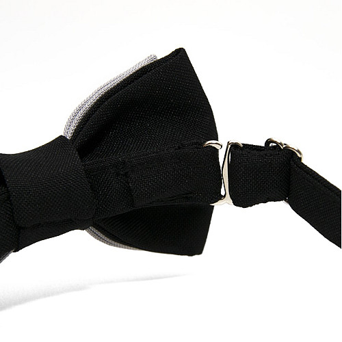 Дитячий Краватка метелик Gofin двошаровий сірий DGB-2639