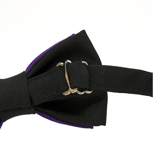 Дитячий Краватка метелик Gofin двошаровий фіолетовий DGB-2641