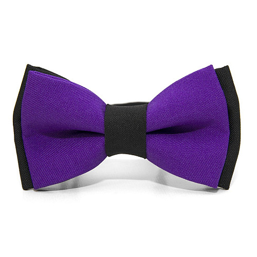 Дитячий Краватка метелик Gofin двошаровий фіолетовий DGB-2641