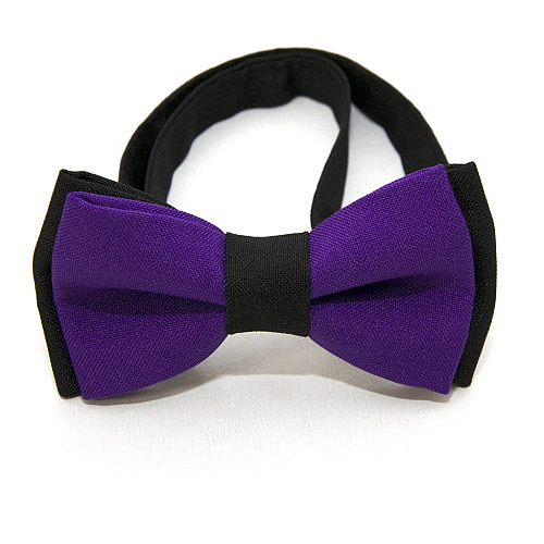 Дитячий Краватка метелик Gofin двошаровий фіолетовий DGB-2641