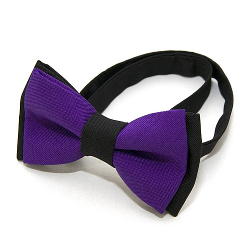 Дитячий Краватка метелик Gofin двошаровий фіолетовий DGB-2641
