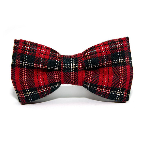 Детская Галстук бабочка Gofin красная в клетку DGB-2646