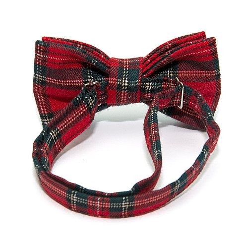 Детская Галстук бабочка Gofin красная в клетку DGB-2646