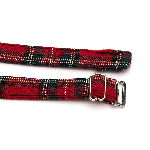 Детская Галстук бабочка Gofin красная в клетку DGB-2646