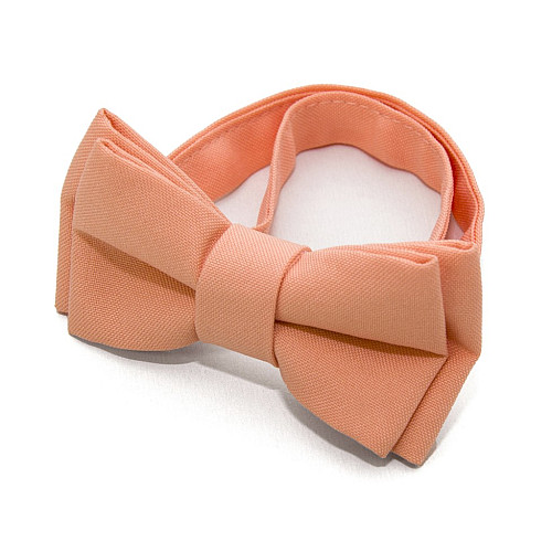 Детская галстук-бабочка Gofin персиковая матовая DGB-2652