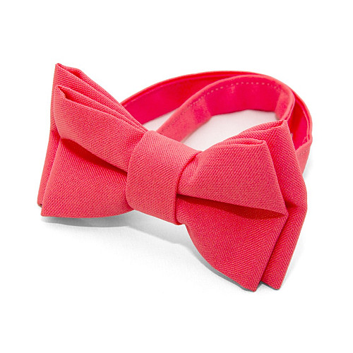 Детская галстук-бабочка Gofin кораловая матовая DGB-2653