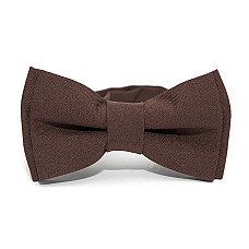 Детская матовая темно-коричневая галстук-бабочка Gofin DGB-2654