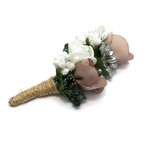 Бежева бутоньєрка Gofin DZV-17002