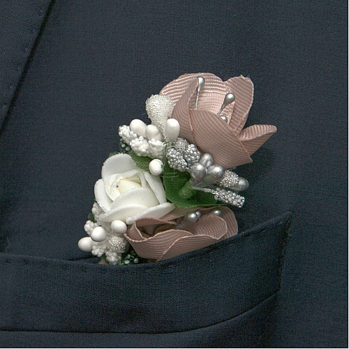 Бежева бутоньєрка Gofin DZV-17002