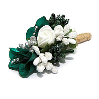 Зелена-смарагдова бутоньєрка Gofin DZV-17006
