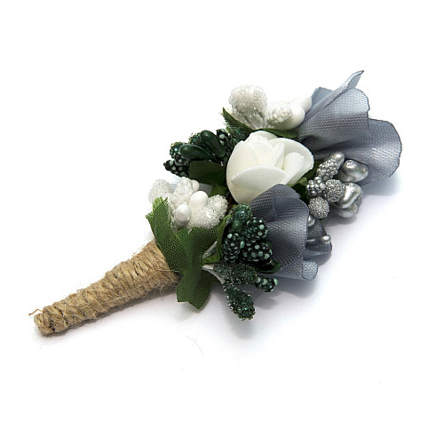 Серая бутоньерка Gofin DZV-17008