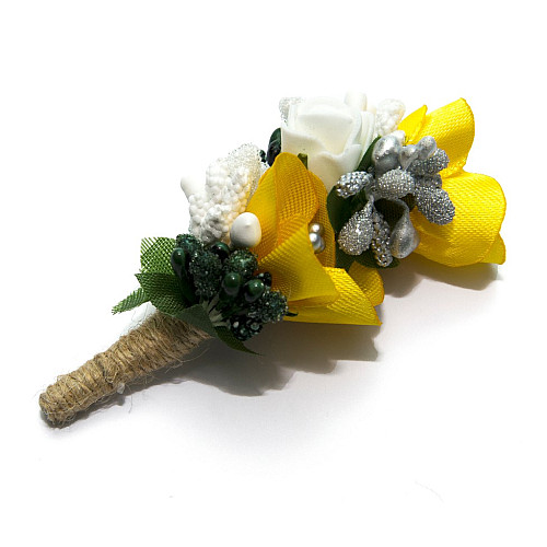 Жовта бутоньєрка Gofin DZV-17011