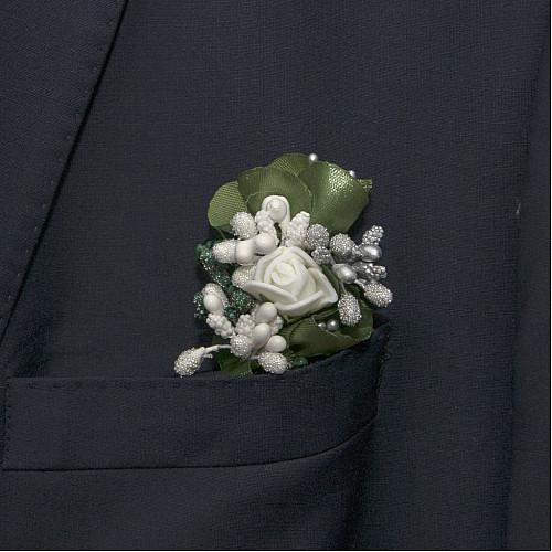 Бутоньерка Gofin цвета хаки DZV-17013