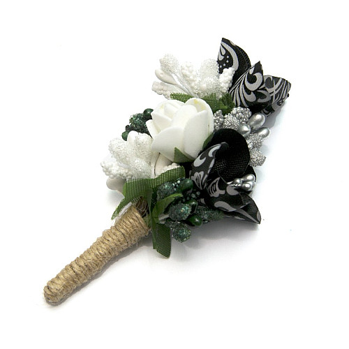 Черная бутоньерка Gofin DZV-17015